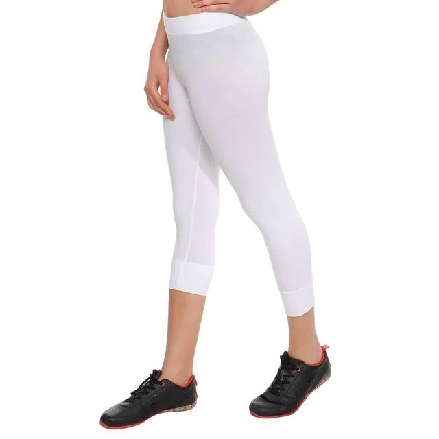 Sale On Clothing HiFlyers Women Yogawear Casual Capri White