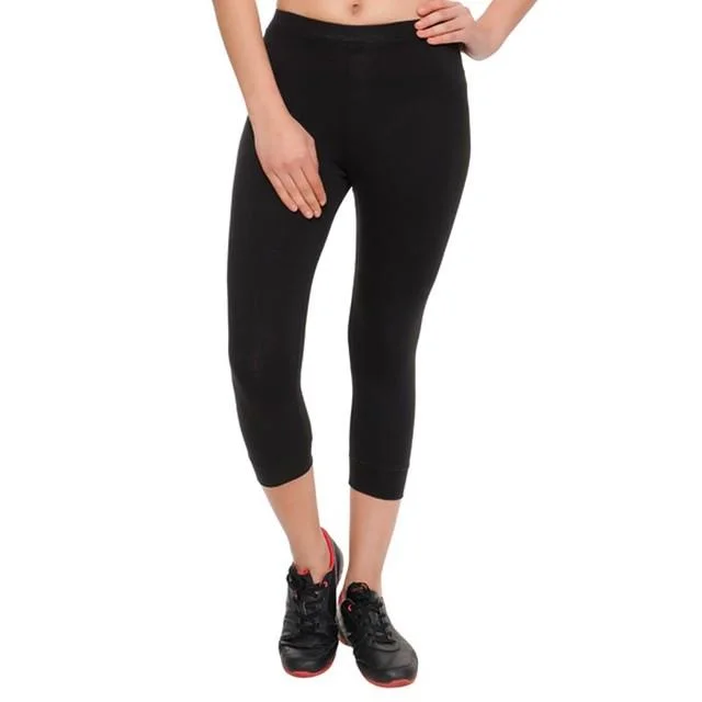 Affordable Women's Clothing Sale Online HiFlyers Women Yogawear Casual Capri Black