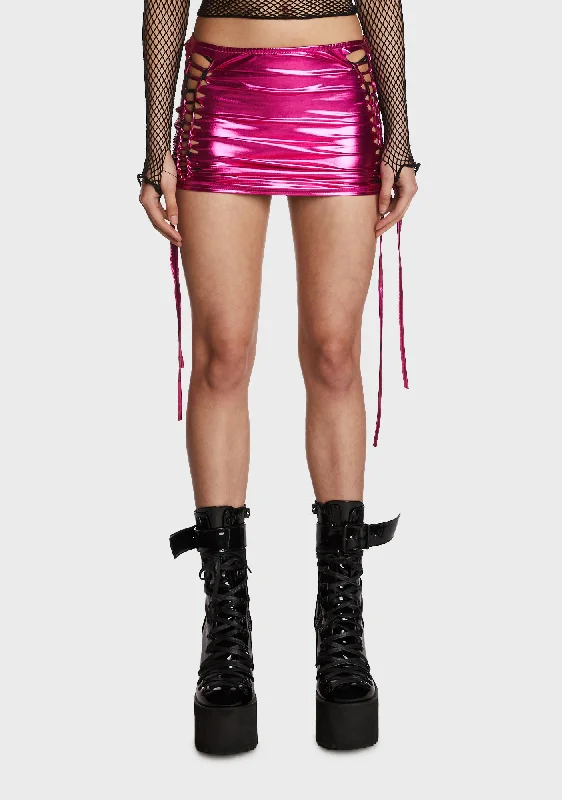 Wardrobe Update Dance Floor Queen Mini Skirt - Pink