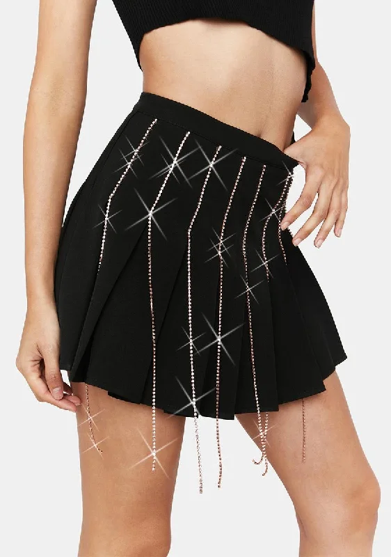 Limited Time Offer Midnight Pieces Of Magic Rhinestone Mini Skirt