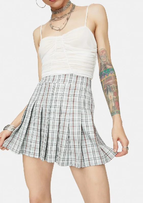 Women Clothes Dove Girl Get Gone Plaid Mini Skirt