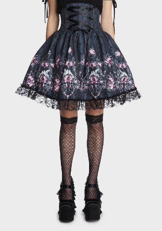 Unleash Your Style Duelin' Doves Corset Skirt