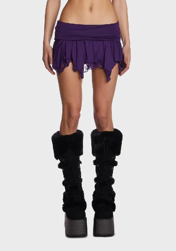 Huge Markdowns Tales Of Fantasy Mini Skirt - Purple