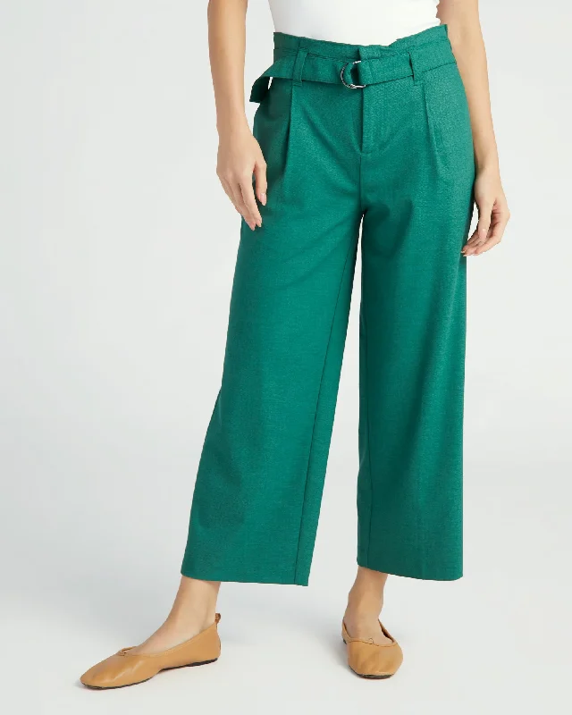 Clothing Store Belted Paperbag Wide Leg Crop