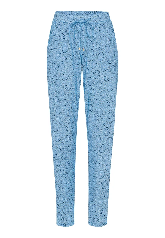 Women's High Street Fashion Sleep And Lounge Knit Pants Print | Sunny Ornaments 77882-1268