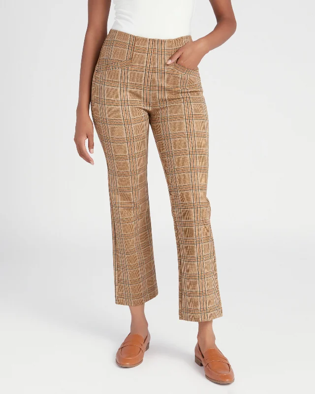 Women's Clothing Stores Stella Plaid Kick Flare Trousers