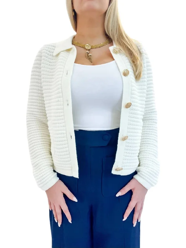 Limited Stock, Big Discounts Dalia Cardigan In Ivory