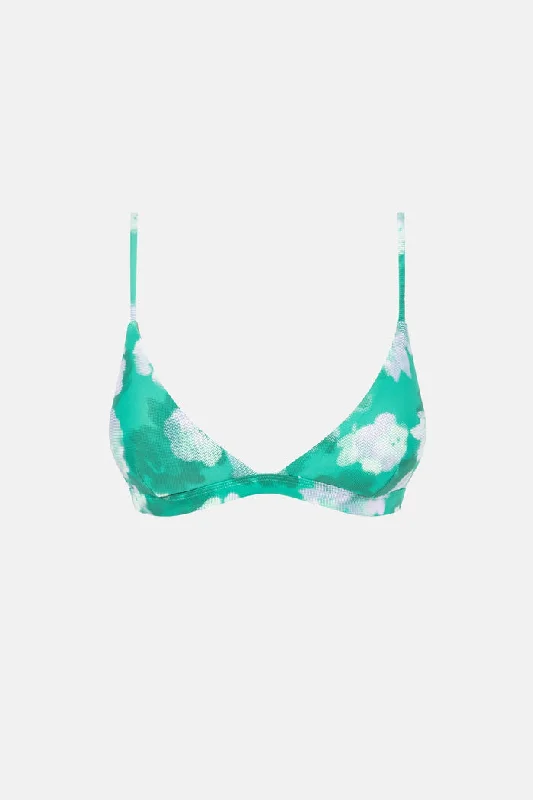 Quality Wear Rhythm Bonita Floral Bralette Top - GREEN