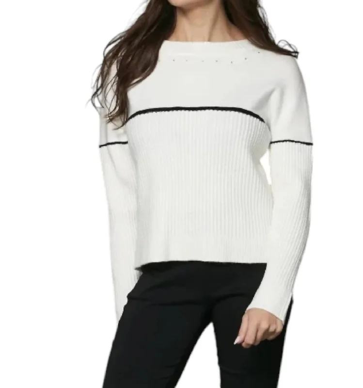 Limited Time Offer Vinca Knit Blouse In Creme