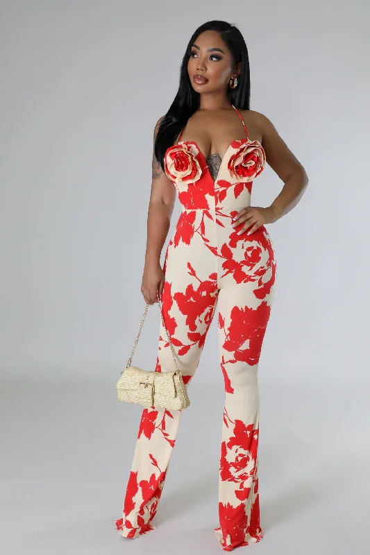 Dive Into Trendy Styles Isla Floral Jumpsuit