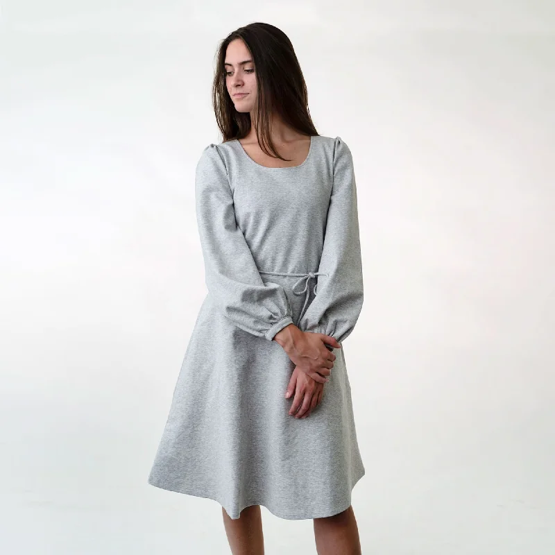 Minimalist Women's Fashion Clothing Fit and Flare Ponte Dress