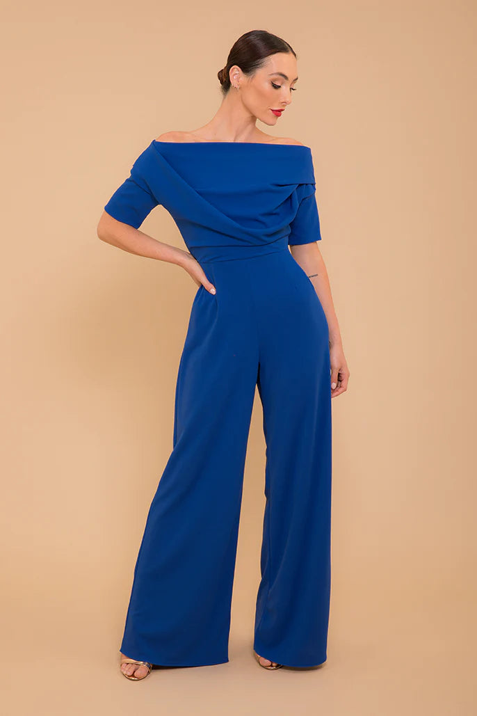 Clothes For Women LIMA CREPE JUMPSUIT (COBALT)