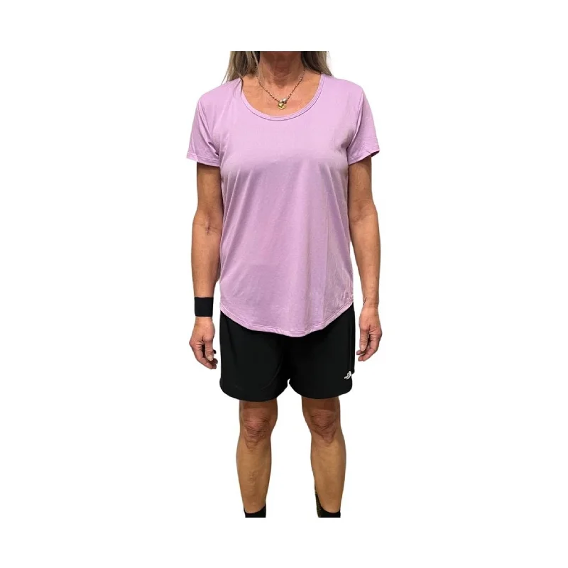 Durable Fashion Picks The North Face Women's Elevation Life Short Sleeve - Lupine - ONLINE STORE CREDIT/EXCHANGE ONLY