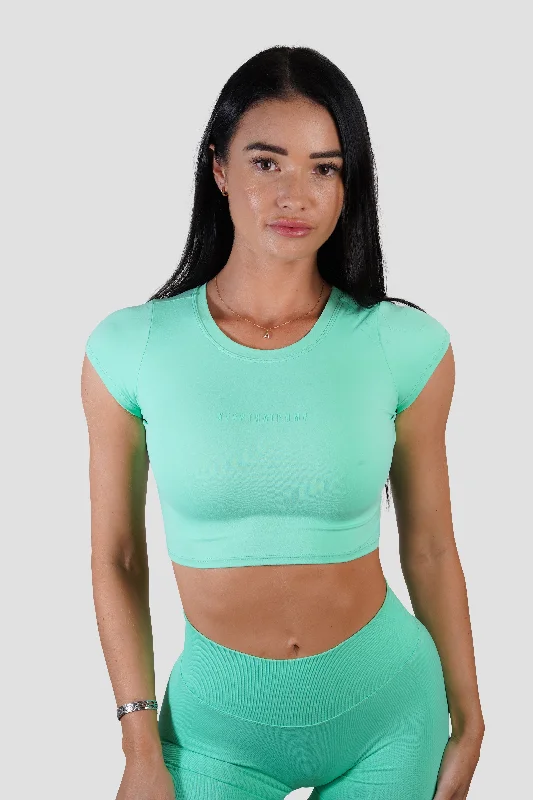 New Arrival Discount KTP CROPPED TEE - NEON GREEN