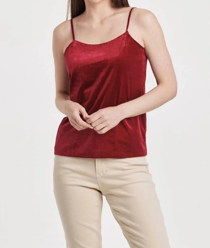 Clothes For Women Lima Velvet Tank In Granada