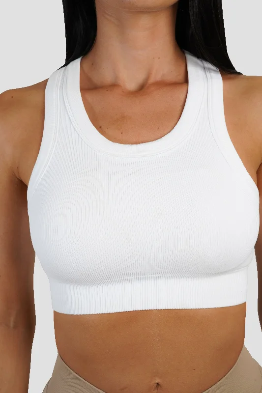 Flash Sale Or Flash Sales KTP RIBBED TANK - WHITE