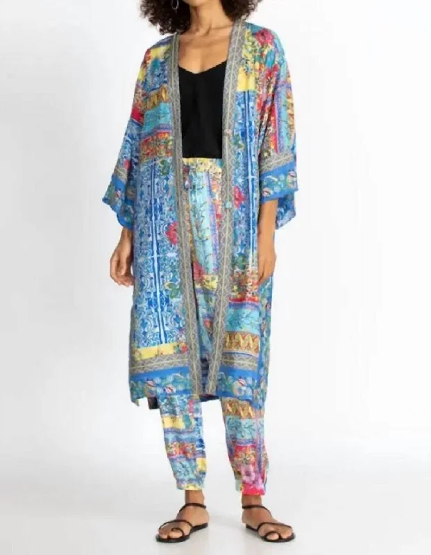 Wardrobe Update Midsummer Namaka Kimono In Multi