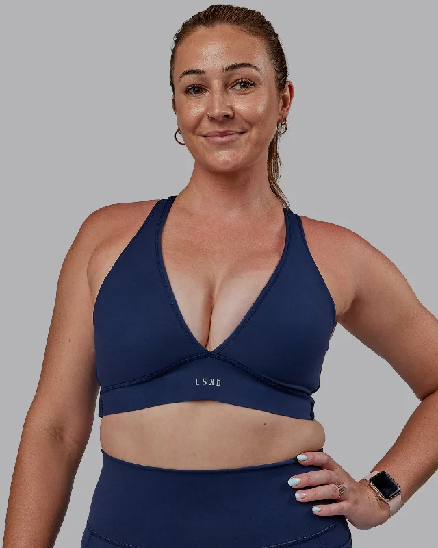 Unleash Your Style Stamina Sports Bra (D/DD/E) - Future Navy