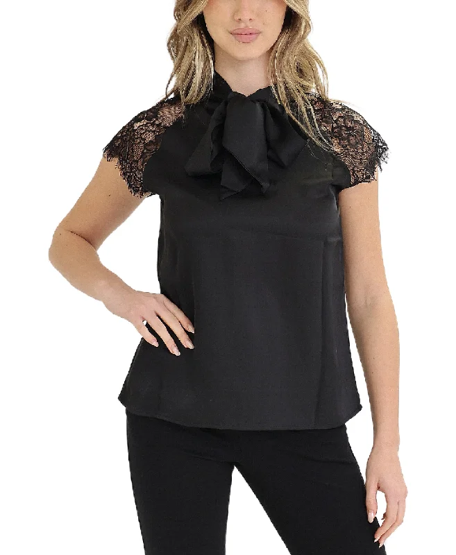 Versatile Wardrobe Essentials Blouse w/ Lace Sleeves