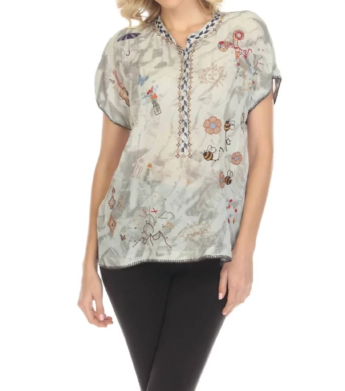 Trend Setting Threads Josefina Blouse In Multi