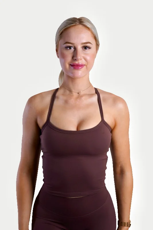 Season Offer SLEEK TANK TOP - ESPRESSO