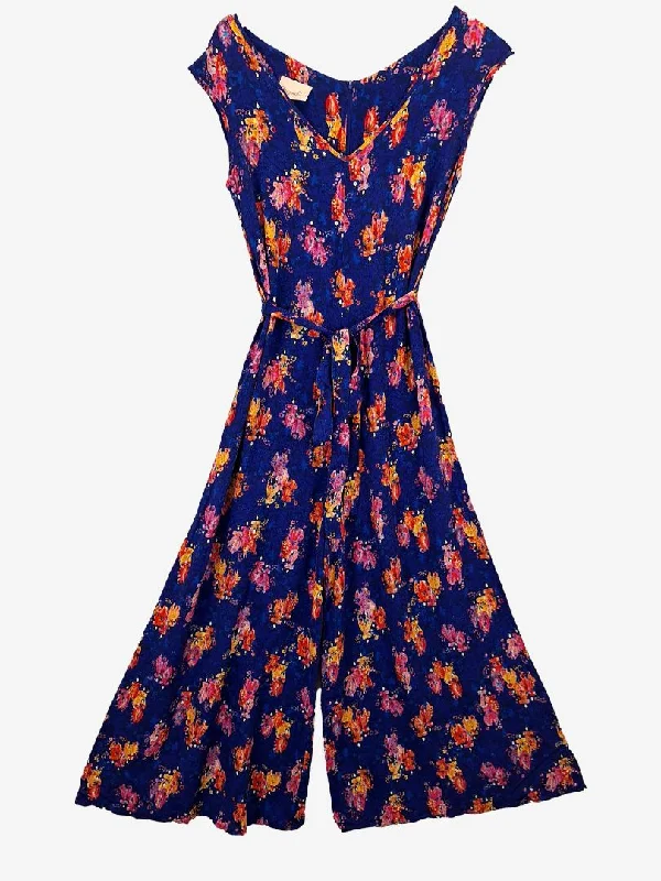 Fashion Deal Maiocchi Vibrant Japanese Doll Print Jumpsuit Size 10