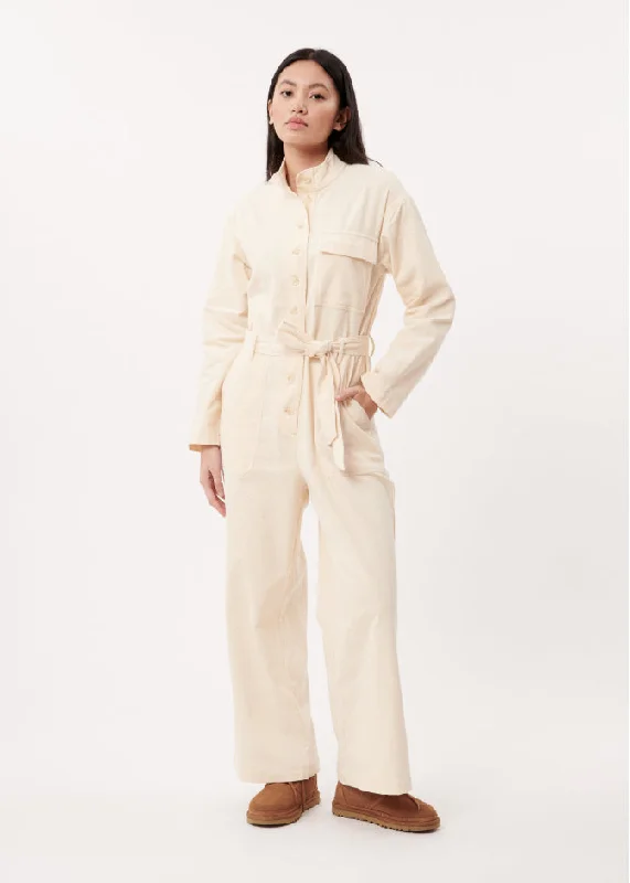 Online Boutiques Best Ady Corduroy Jumpsuit (Cream)