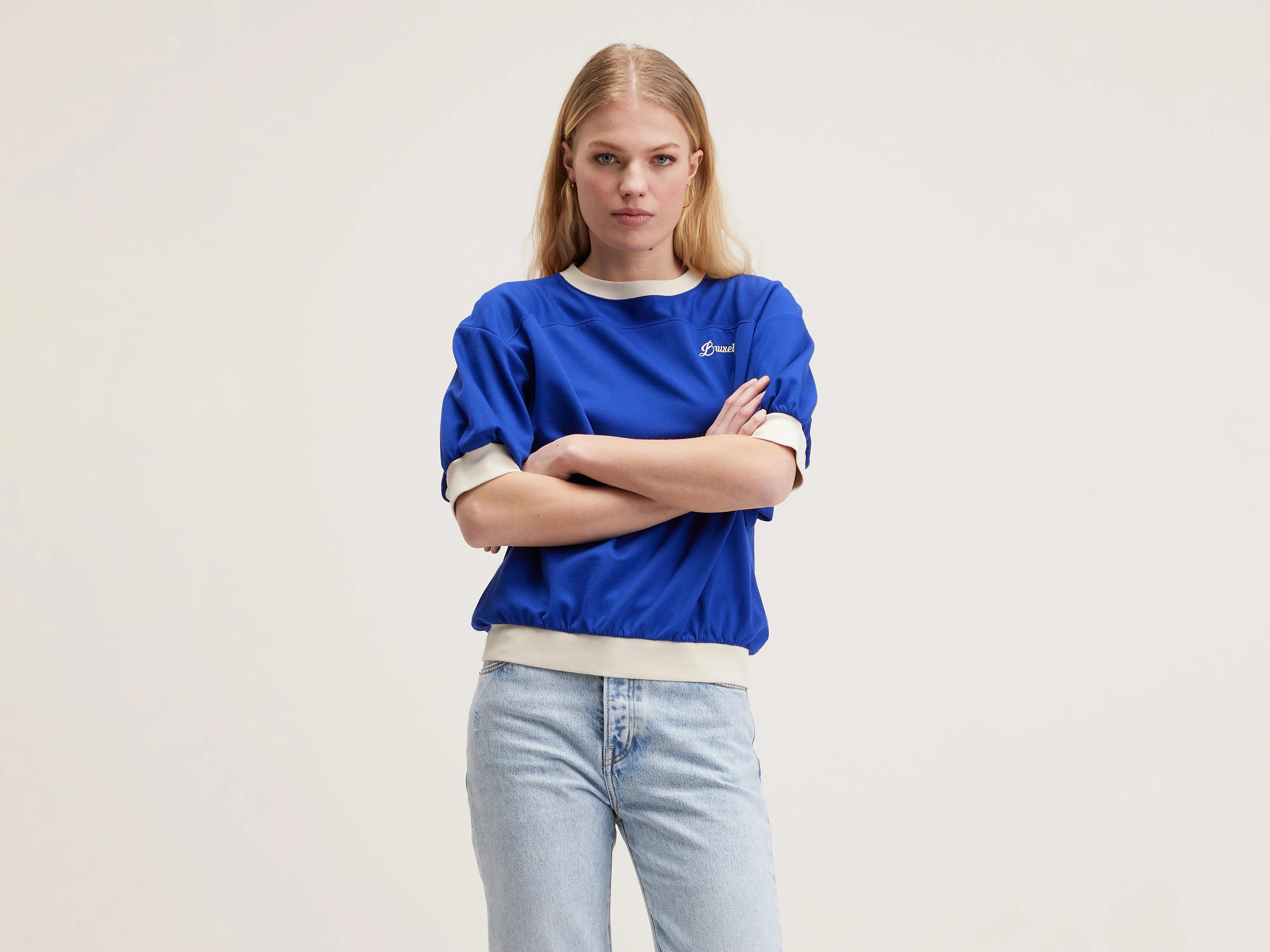 Trendy Aesthetics Frisby short-sleeve t-shirt (242 / W / LAZULI)