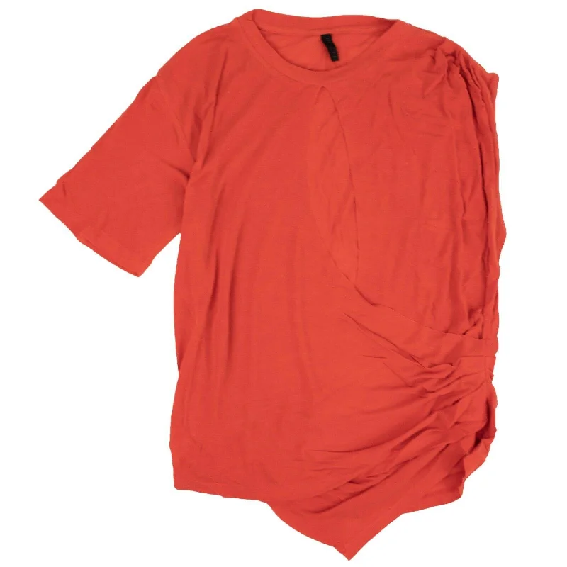 Everyday Fashion Unravel Project Silk Draped T-Shirt - Red