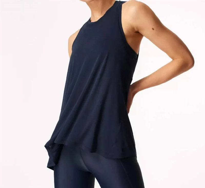 Online Clothing Boutiques Easy Peazy Tank In Navy Blue