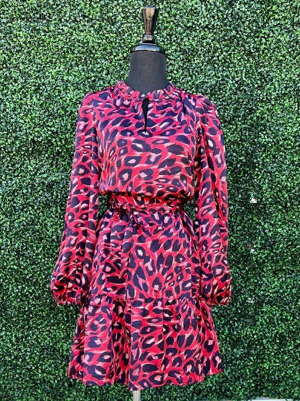 Contemporary Women's Clothing Holiday Leopard Dress