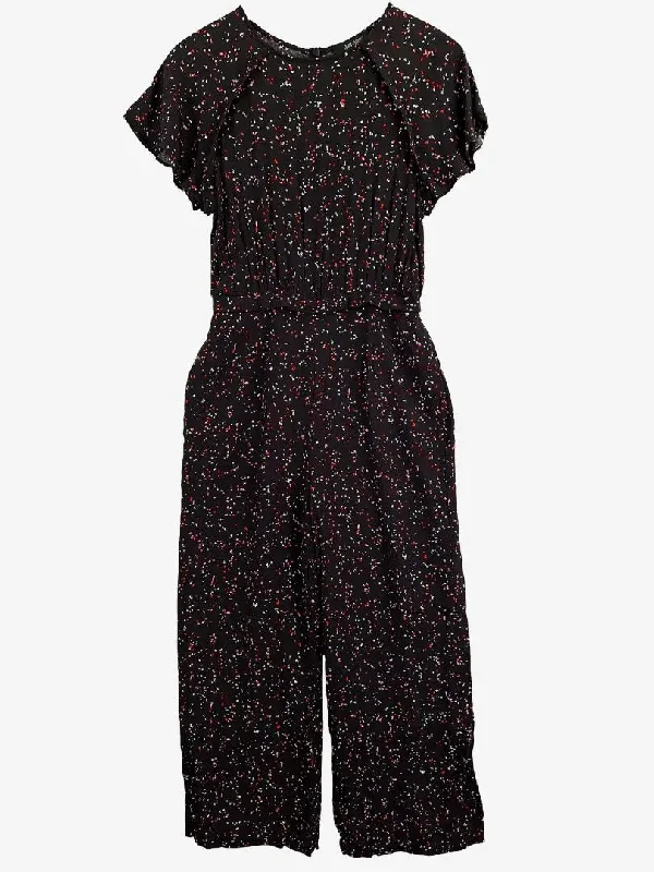 Women's Evening Wear for Special Occasions Oxford Classy Confetti Ruffle Jumpsuit Size 6