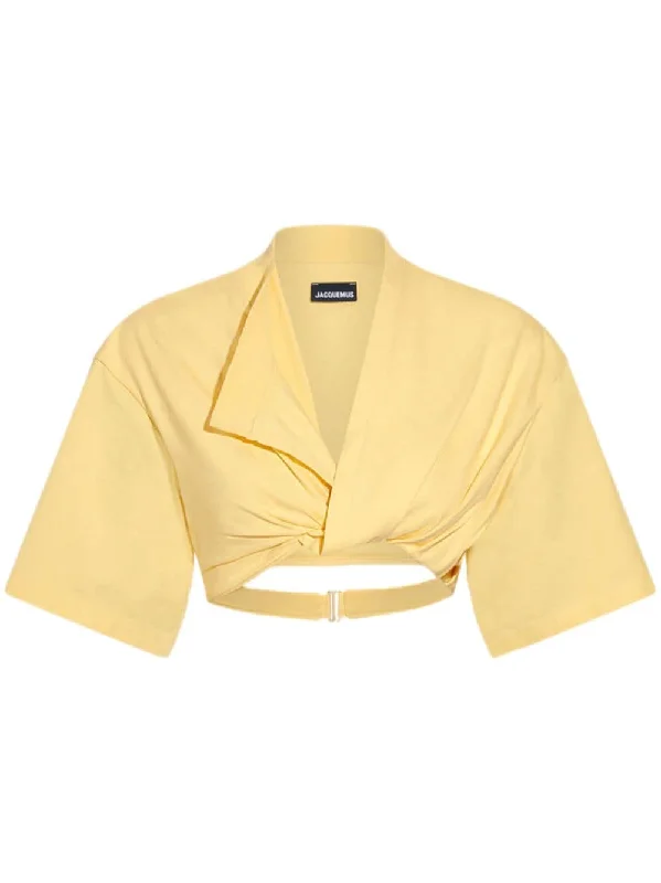 Clearance Sale Online Jacquemus Women's T-Shirts And Polos yellow