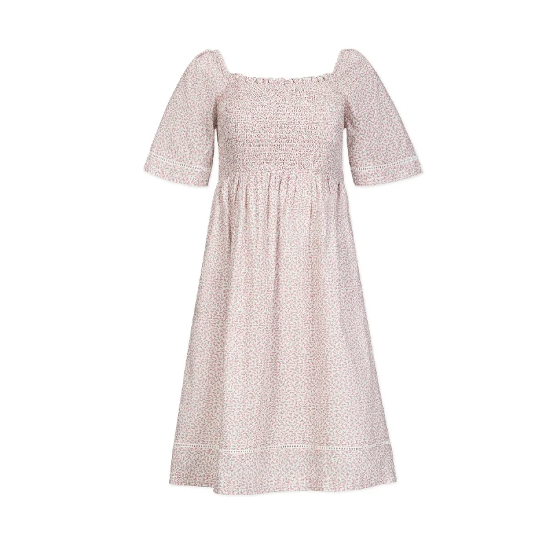 Women's Formal Wear Organic Bell Sleeve Smocked Dress