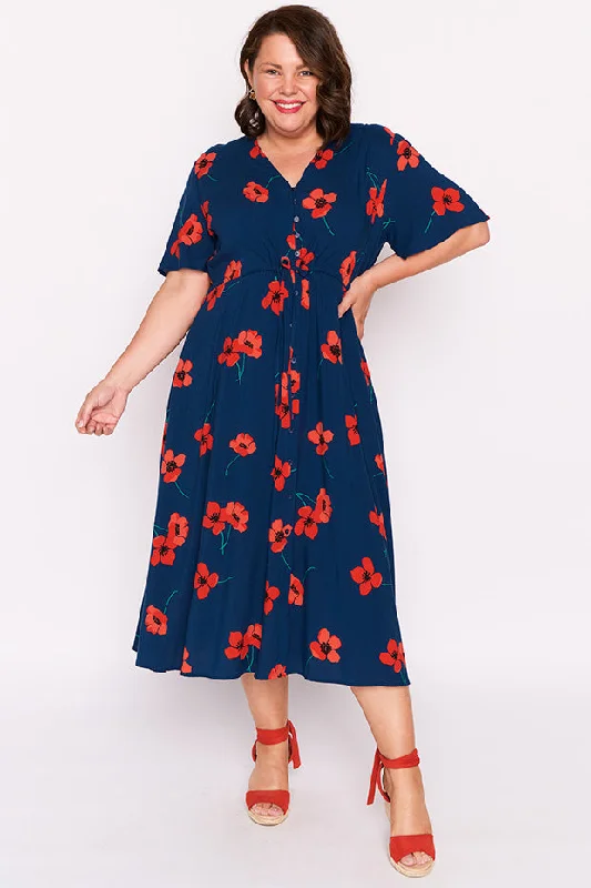 Trend Alert Michelle Red Poppy Fields Dress