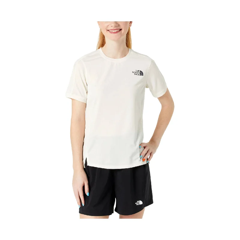 Eclectic Style Wardrobe The North Face Women's Sunriser Short Sleeve - White Dune FINAL SALE