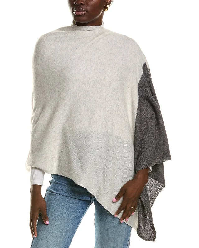 The Epitome Of Modern Women's Fashion La Fiorentina Two Tone Wool & Cashmere-Blend Wrap