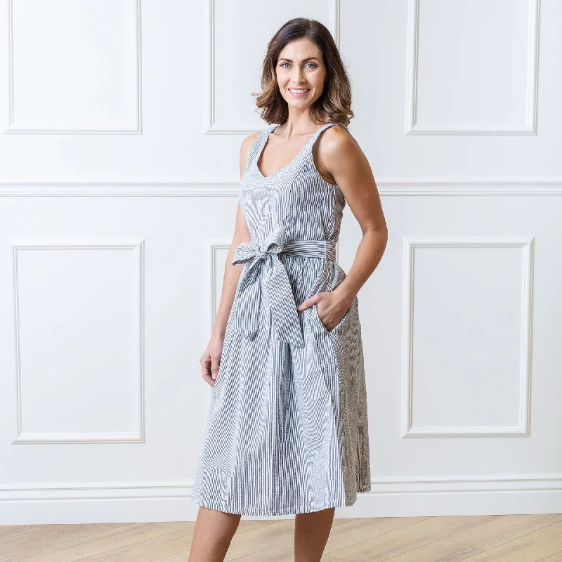 Trendsetting Threads Organic A-Line Dress with Sash