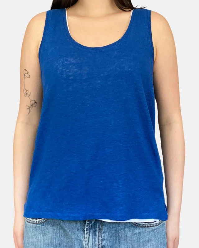 Chic Style, Always In Vogue Telord Knit Tank Top In Riviera