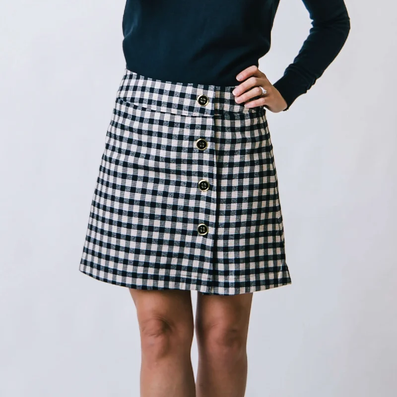 Affordable Women's Clothing Online Flannel Mini Skirt