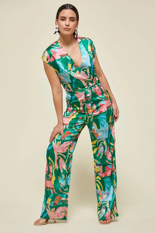 Timeless Women's Fashion Styles Md'M Diana Monkey Multi Coloured Jumpsuit