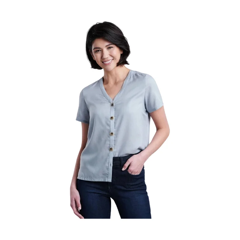 Trendsetting Threads Kuhl Women's Hadley Short Sleeve Top - Mist - ONLINE STORE CREDIT/EXCHANGE ONLY