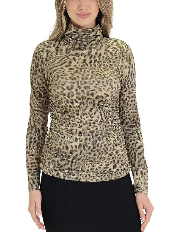 Stylish Savings Shimmer Animal Print Blouse