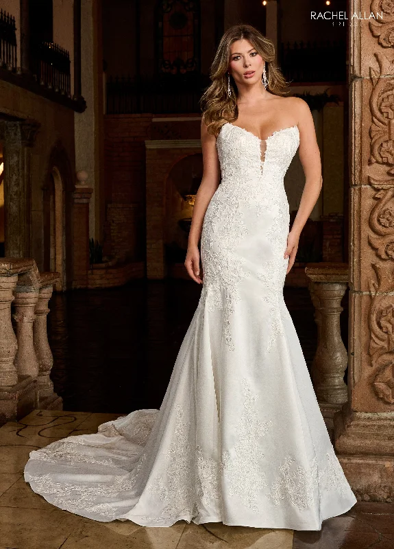 Get The Latest Trends Rachel Allan RB3211 Lace Applique Long Mermaid Wedding Dress