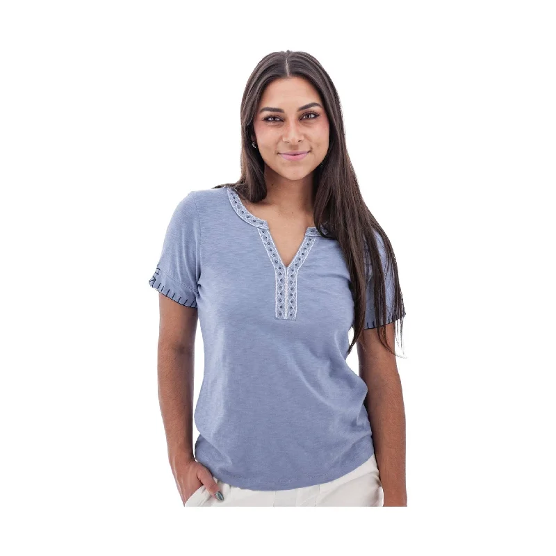 Premium Quality Garments Aventura Women's Ellis Short Sleeve Top - English Manor