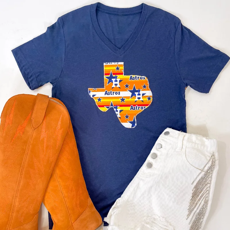 Flash Sale Clothing Astros Game Day | Throwback Texas Short Sleeve Tee in Blue