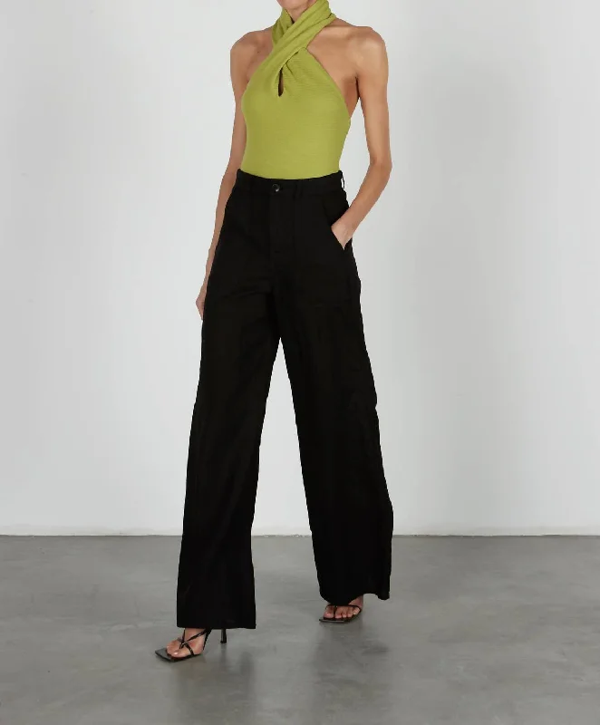 Women's Clothing for Every Season and Trend Puckered Knit Twist Halter In Lime