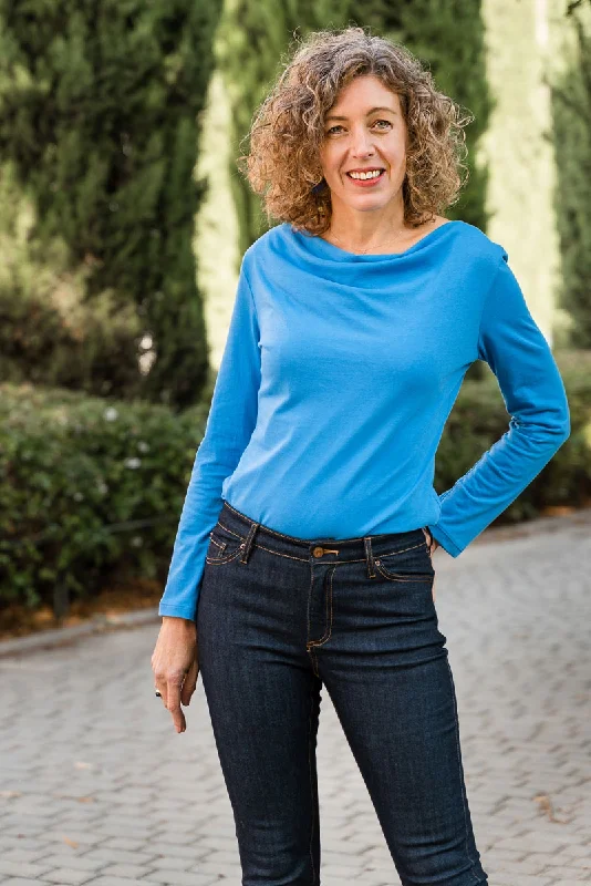 Chic And Comfortable Liesl + Co Easton Cowl-neck Tee