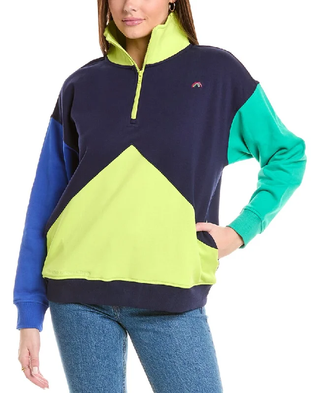 Huge Discounts This Week Terez Classic Colorblocked 1/4-Zip Pullover