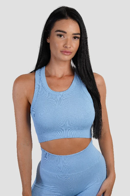 Exclusive Discount KTP RIBBED TANK - LIGHT BLUE